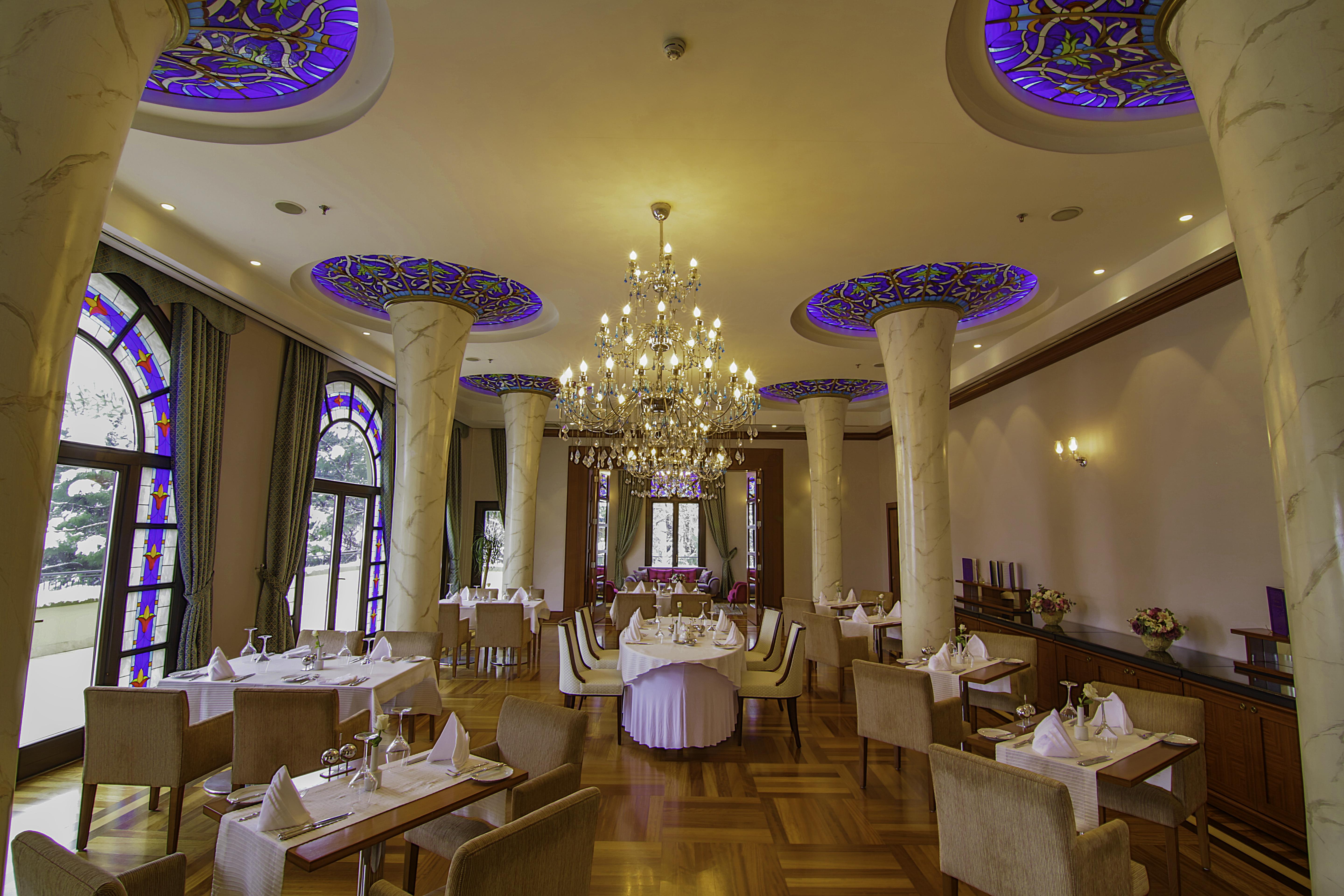 Hotel Celik Palas Convention Center & Thermal Spa Bursa Exterior foto The restaurant